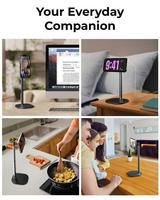 Réglable en hauteur 360° °   Support magnétique pour téléphone de bureau, robuste, utilisation à une main, diffusion en direct, compatible avec tous les iPhones