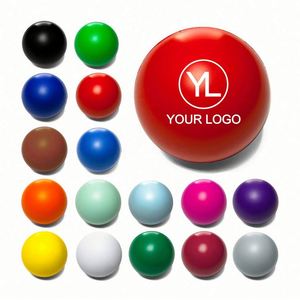 Pelota Antiestrés Personalizada de Espuma de PU con Logotipo Impreso, Forma Redonda de 63 mm, Suave y Aprietable, Color Personalizado - Product Image 1
