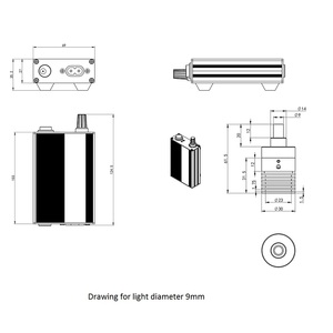 Iluminador de lente de microscopio <span class=keywords><strong>coaxial</strong></span> de Alta Luz Ft-Opto L6511 con lámpara de luz de punto Led más tenue - Product Image 3