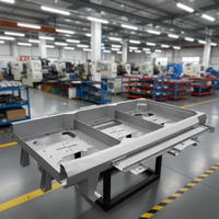 Pièces de fabrication de châssis en tôle soudée sur mesure, certifiées ISO 9001, robustes, avec base thermolaquée pour équipement