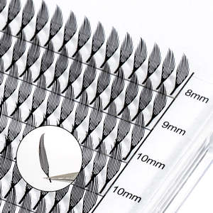 ขนตาปลอมแบบติดเองทรงปีกการ์ตูน รุ่น Tower Spire ขนฟูฟ่อง แบบขนนก  0.07 บางเฉียบ ชิ้นเดียว - Product Image 3