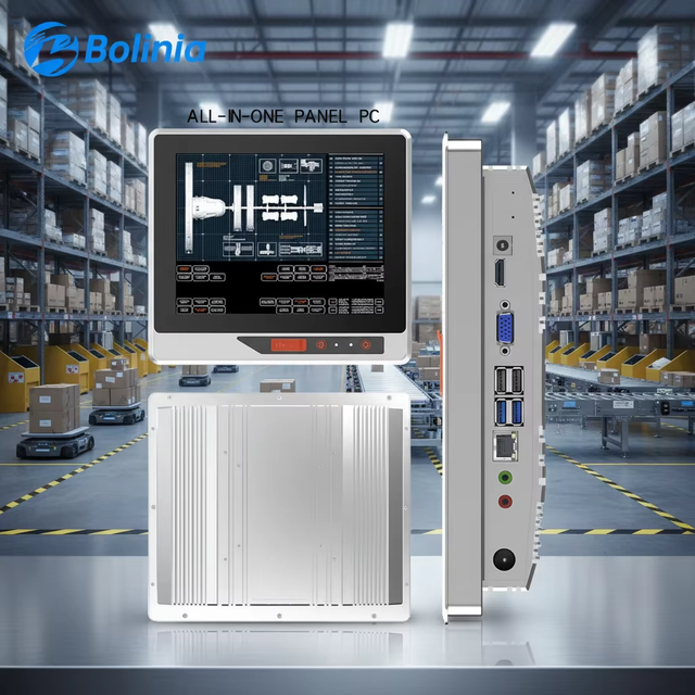 17 Inch Touch Panel PC Industrial All in One Computer with Intel N100 VESA Mount for Automation