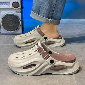 Sandales d'été pour hommes et femmes en EVA à semelle épaisse antidérapante respirante imperméable pour le quotidien et les loisirs, nouvelle mode, bout ouvert surélevé - Product Image 6