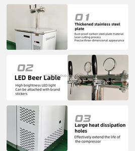 Dispensador de cerveza eléctrico para uso en fiestas con torre LED-Máquina Kegerator comercial - Product Image 4