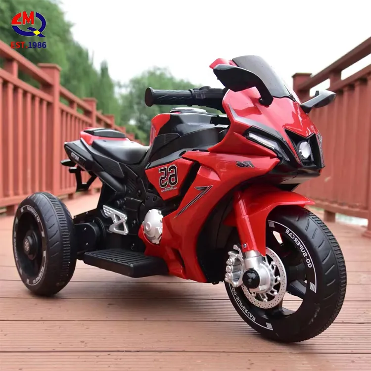 Children's Electric Motorcycle 1-6 Year Old Large Off-Road Tricycle Charging Toy Baby 3 Wheels Battery Motorcycle Cars