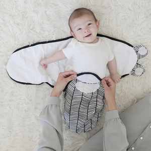 Couverture d'emmaillotage pour bébé en coton 100% respirant, design réglable - Product Image 2
