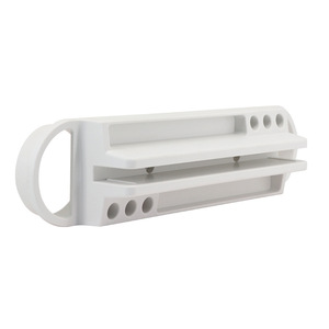 Support de séparation de bureau en acrylique avec support de câbles, support de téléphone portable et porte-stylo - Product Image 4