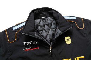 Áo khoác bomber đua xe cổ điển tùy chỉnh năm <span class=keywords><strong>2025</strong></span> dành cho nam, chất liệu <span class=keywords><strong>polyester</strong></span> mềm cao cấp, ấm áp, kiểu dáng thường ngày, áo khoác phao mới, áo khoác đua xe cổ điển tùy chỉnh - Product Image 5