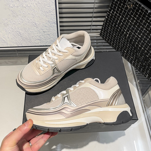 Zapatillas Deportivas Unisex de Diseño Clásico de Lujo, Estilo Urbano, Verano-Otoño, Parte Superior de Cuero Genuino, Elásticas, a la Moda - Product Image 5