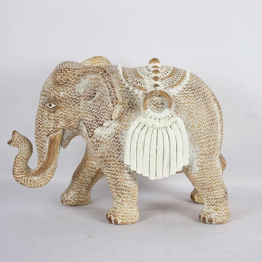 Wholesale home decor sculpture statue Custom animal ornaments Resin Crafts elephant sculpture elephant statue