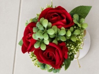 Plante Artificielle en Pot Rose, Fleurs Artificielles Mini Bonsaï en Soie, Décoration d'Intérieur, Centre de Table, Vente en Gros Sans Déchets
