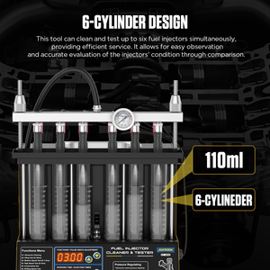 Autool CT200 Limpiador Ultrasónico y Probador de Inyectores, Herramienta Automotriz para Motocicletas de Gasolina - Product Image 2