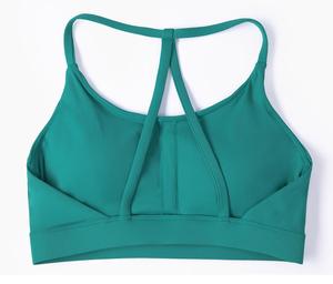 Sujetador deportivo de alta calidad con espalda cruzada y logotipo personalizado, diseño de talla grande transpirable para <span class=keywords><strong>gimnasio</strong></span> y fitness - Product Image 4