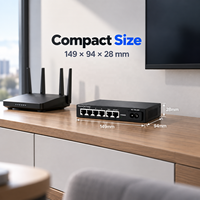 Commutateur PoE 4 ports, commutateur PoE 10/100 Mbps, nouveau design, commutateur Ethernet 100 Mbps, réseau 4 ports PoE, vente en gros