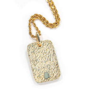 2021 New Arrival Iced Out Bling Micro Pave 3A Baguette CZ Cubic Zirconia Hip Hop <strong>Dog</strong> <strong>Tag</strong> Pendant <strong>Necklace</strong> - Product Image 6