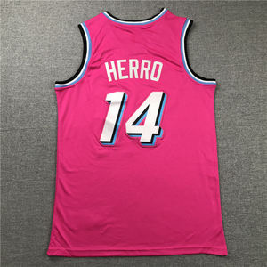 도매 신상품 스티치 아메리칸 농구 유니폼 신 시즌 # 13 아데베이드 # 14번 헤로 마이애미 히트 유니폼 - Product Image 2