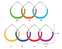 Anneaux colorés pour gymnastique, balançoire suspendue, anneaux de barres de gymnastique, anneaux d'escalade pour enfants, jeux d'extérieur dans la cour