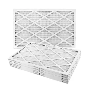 Kapasitas pemegang Debu tinggi Filter udara Furance berlipat G3 G4 untuk sistem Hvac AC