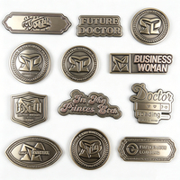 Plaque signalétique en aluminium gravée sur mesure avec logo, plaque de marque en laiton antique embossée, étiquette métallique pour meubles
