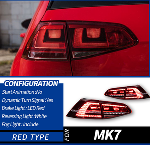 Feux arrière LED à lentille transparente avec clignotants pour Volkswagen <span class=keywords><strong>Golf</strong></span> MK7 2013-2027 – Nouvelle mise à niveau des feux arrière pour <span class=keywords><strong>Golf</strong></span> <span class=keywords><strong>7</strong></span> - Product Image 2
