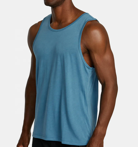 Nuovo stile all'ingrosso canottiere da uomo senza maniche traspirante Spandex/cotone materiale - Product Image 3