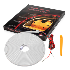 ไฟ LED แบบเส้นพร้อมปลั๊กแบบพิน 12V 10W ไฟสร้างบรรยากาศ 2M 4M ไฟส่องสว่างพื้นที่เก็บสัมภาระท้ายรถแบบยืดหยุ่น - Product Image 2