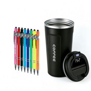 Stylos à bille en métal de haute qualité pour hôtel, avec logo personnalisé, stylos à bille en caoutchouc de luxe pour cadeaux promotionnels d'entreprise - Product Image 1