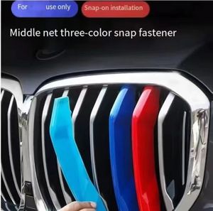 Bande de couleur tricolore pour calandre BMW, compatible avec les séries 3, 5, 1, 3GT, X1, X3, X4, X5, autocollant à clipser, installation avec ruban adhésif ABS 3M - Product Image 2