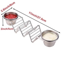 Présentoir à crêpes en acier inoxydable, support à tacos, présentoir à Pizza, rouleau de printemps, support à aliments, outils de cuisine