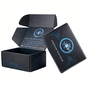 Caja de Embalaje para Productos Electrónicos 3C, Caja de Cartón Corrugado Tipo B y E, Opción de Cierre Automático, Fabricante Personalizado - Product Image 4