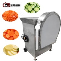 Máquina Cortadora de Verduras Multifuncional de Acero Inoxidable, Equipo Industrial para Rebanar y Triturar Vegetales