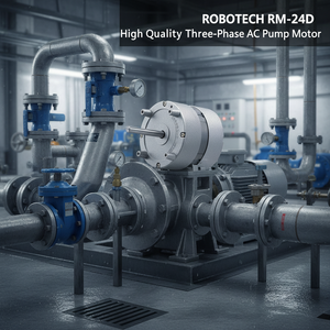 Moteur de pompe triphasé AC ROBOTECH RM-24D de haute qualité 110~240V 60Hz, étanche, 13.1W, 1600RPM, 4 pôles, couple de 800Nm, excellent - Product Image 3