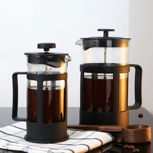 Café, thé et expresso, échantillon gratuit, cafetière en plastique classique, <span class=keywords><strong>Portable</strong></span>, Pot en verre isolé, cafetière, presse française - Product Image 3