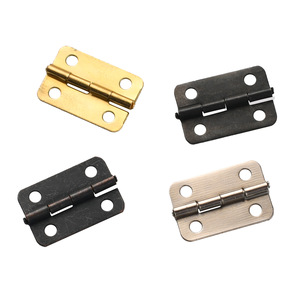 Nuevo bisagra plana de estilo chino de 22x15mm, tipo H de chapa de hierro para cajas de madera, manualidades y embalaje de regalos - Product Image 5