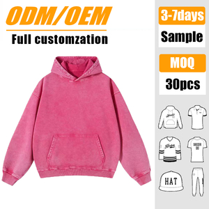 Sudadera con Capucha Unisex Extra Grande de Estilo Retro Lavada al Ácido de 350 G/M², Sudadera de Felpa de Algodón de Alta Calidad para Otoño - Product Image 1