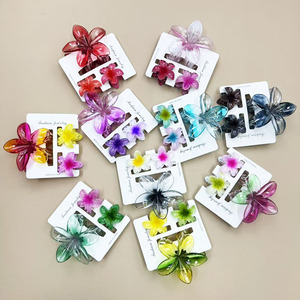 3 uds Bohemia Vintage plástico huevo flor pinzas para el cabello para mujer señora Hawaii playa pinzas para el cabello vacaciones accesorios para el cabello joyería - Product Image 6