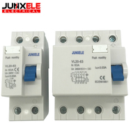 Tipo AC/AC RCCB 2P 4P 25A 40A 63A 80A 100A 30mA 100mA 300mA RCCB interruptor de circuito de corriente Residual