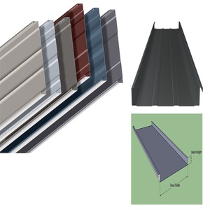 Ghana Special New Type Farbe Stahl Long Span Self Lock Stehfalz Dachbahn Kaltwalzform maschine - Product Image 5