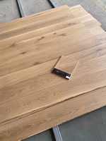 Parquet en bois huilé UV brossé en chêne blanc européen au design moderne et naturel Parquet droit en bois d'ingénierie pour la décoration intérieure