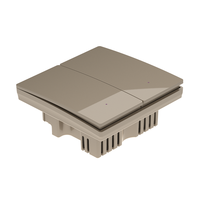 Interrupteur mural sans fil cinétique SS112R, contrôleur de lumière intelligent 2 canaux RF433MHz avec télécommande pour éclairage LED AC110-240V