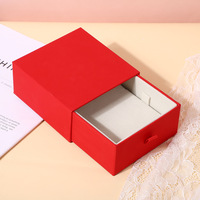 Boîte à bijoux tiroir en papier texturé noir avec logo personnalisé A1, présentoir à colliers, emballage de pendentifs, fournisseur en gros premium
