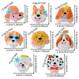 Pince à cheveux enfant style Corgi Dalmatien, motif animal mignon de dessin animé, accessoire pour franges et cheveux latéraux - Product Image 4