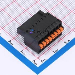 DB2EKD-2.5-8P-BK Plug-in Terminal Block P=2.5mm Connector ( Connector Type: Male Plug )( Construction: 1x8P )( Pitch: 2.5mm ) - Product Image 1