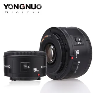 Venta al por mayor lente canon 750d-YONGNUO YN50mm YN50 F1.8 Cámara lente EF 50mm MF Apertura de lente para Canon EOS Rebel T6 700D 750D 5D 6D Mark II IV 10D de lente de cámara,