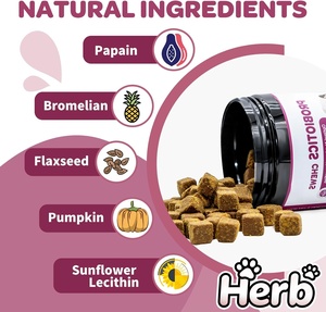 Probióticos para Perros con Prebióticos, Marca Privada OEM ODM, Promueve un Microbioma Intestinal Equilibrado, Refuerza la Salud Inmunológica, Masticables Blandos - Product Image 6