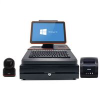 Écran tactile capacitif multi-touch Windows 7/10 Pos I3/I5/I7 Système 4+64G Tout-en-un Ensemble de machine Pos