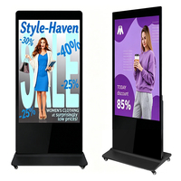 Reproductor de Publicidad LCD Vertical de Alta Definición 4K IP54 para Interiores, con Animación Gráfica Digital, de Alta Gama