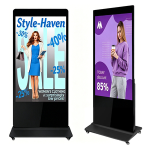 Lecteur publicitaire LCD vertical numérique pour marketing graphique, haute définition 4K, IP54, à poser au sol, best-seller - Product Image 2