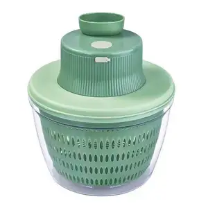 Quick Dry Salad Spinner Vegetable Cutter ChopperBig Size Grains & Vegetables Washing Bowl Plastic Dryer