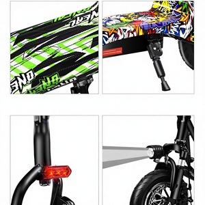 สกู๊ตเตอร์ไฟฟ้าพับได้สำหรับผู้ใหญ่, สกู๊ตเตอร์แบตเตอรี่ลิเธียม 24V น้ำหนักเบาและพกพาสะดวก, จักรยานไฟฟ้าขนาดเล็กราคาประหยัด - Product Image 2